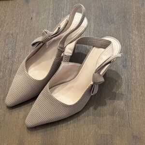 Elegant Tan Slingback Heels